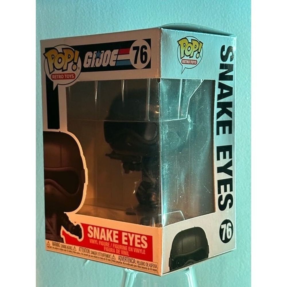 FUNKO POP! VINYL: G.I. Joe- V1 Snake Eyes #76 - Picture 8 of 10